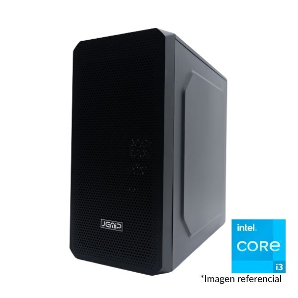 PC Computador JEMIP PRO MESH - Intel Core i3-13100F 4.5GHz - 8GB RAM DDR5 - 512GB SSD M.2 - GeForce 1GB - Negro