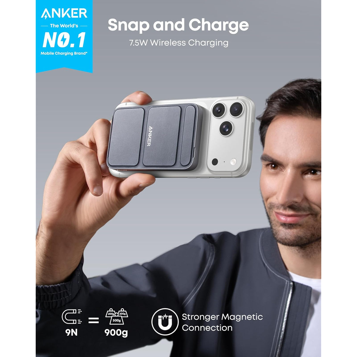 Power Bank Anker 622 banco de energía magnético, cargador portátil inalámbrico - vista 2