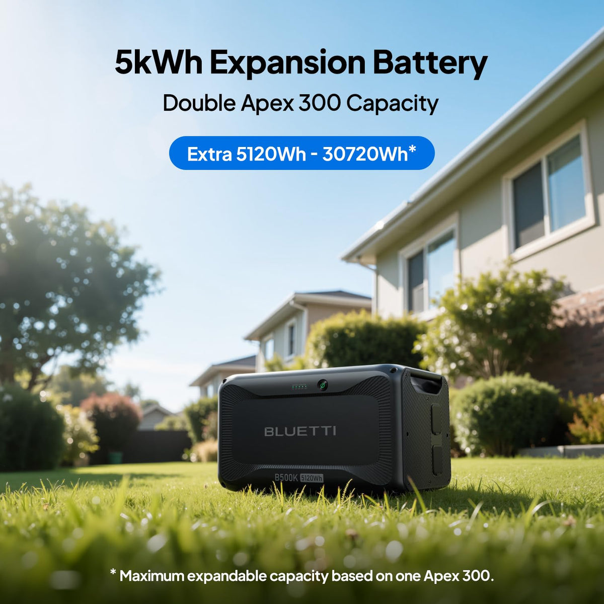 Batería de Expansión BLUETTI B500K, 5120 Wh