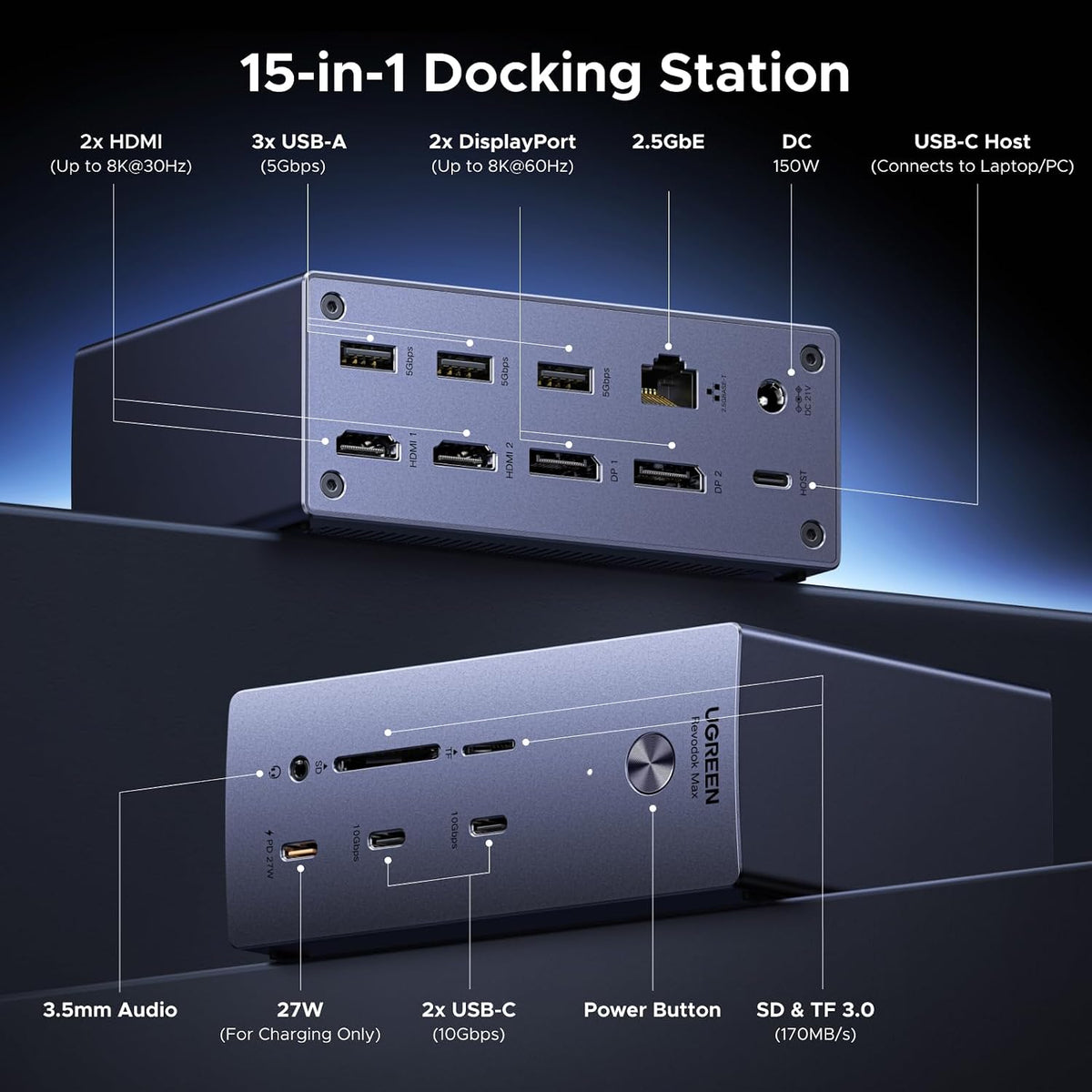 Estación-de-Acoplamiento-UGREEN-USB-C-DisplayLink-para-Cuatro-Monitores-2