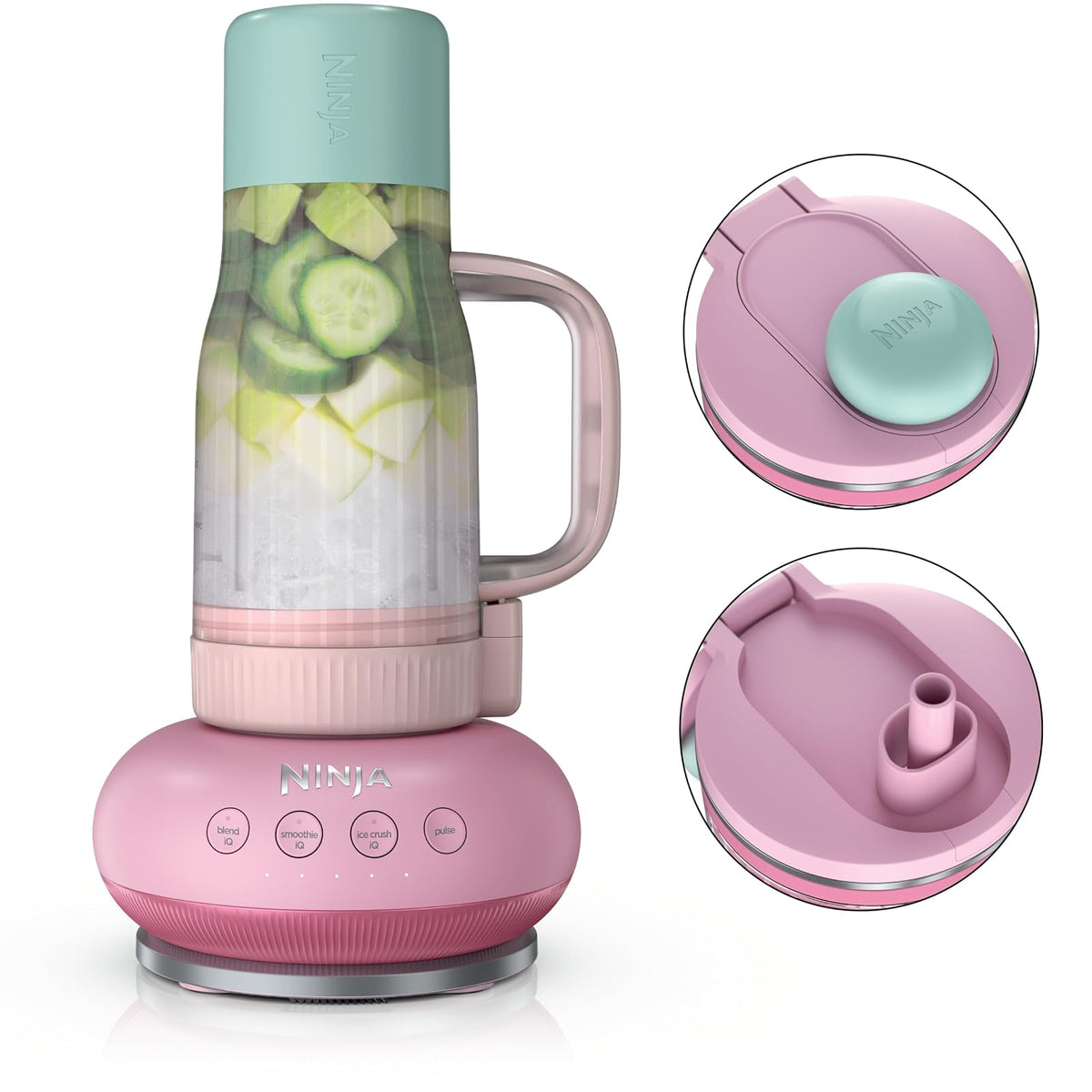 Licuadora Personal Ninja BlendBOSS 1200 W con Vaso de 26 oz - Pimienta Rosa