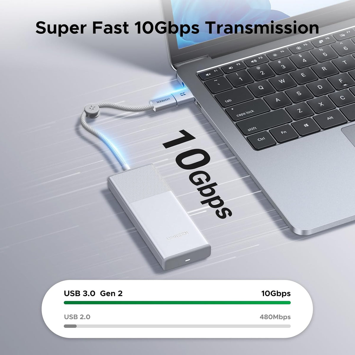 Carcasa-SSD-M-2-NVMe-UGREEN-de-Aluminio-con-Cable-USB-C-Integrado-de-10-Gbps-2