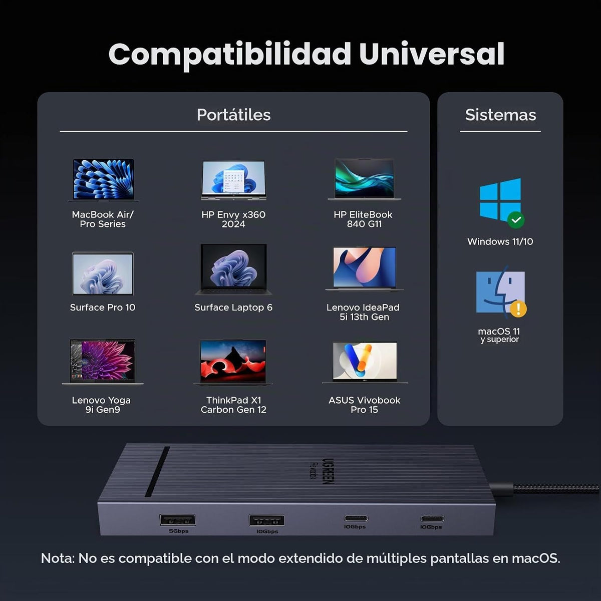 Estación-de-Acoplamiento-UGREEN-USB-C-10-en-1-para-Doble-Monitor-4K-60Hz-8