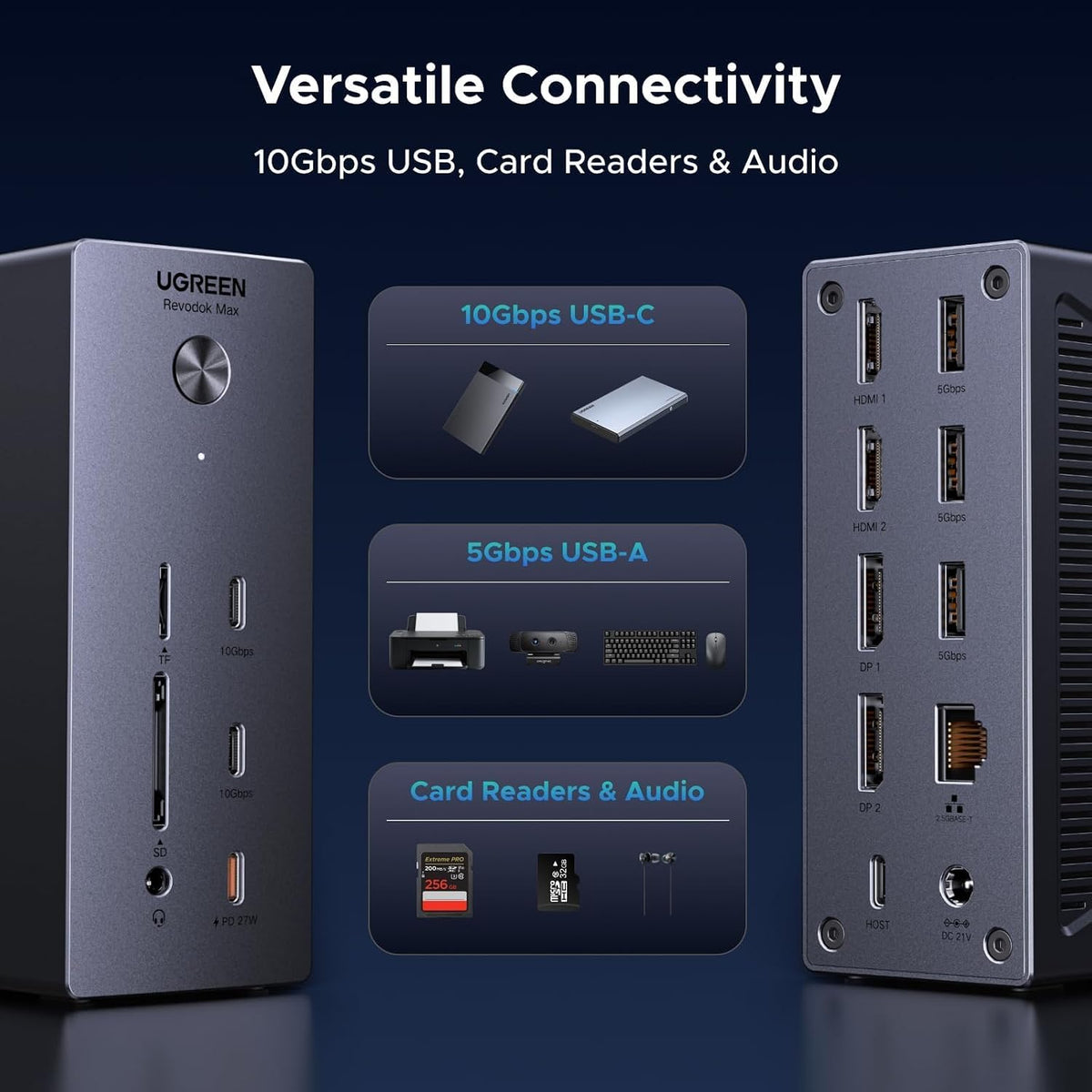 Estación-de-Acoplamiento-UGREEN-USB-C-DisplayLink-para-Cuatro-Monitores-8
