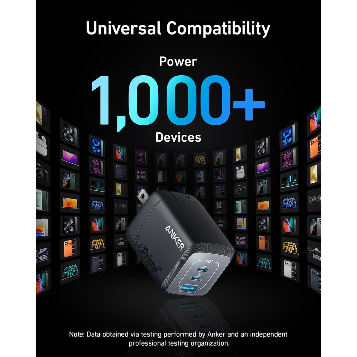 Anker Bloque de cargador USB, cargador de pared GaN de 67 W, carga rápida - vista 6
