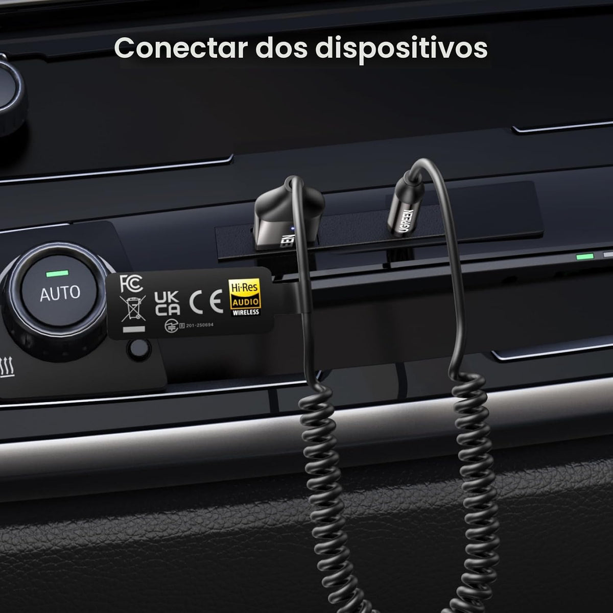 Receptor-Bluetooth-6-0-UGREEN-AUX-para-Auto-con-LDAC-y-Micrófono-4