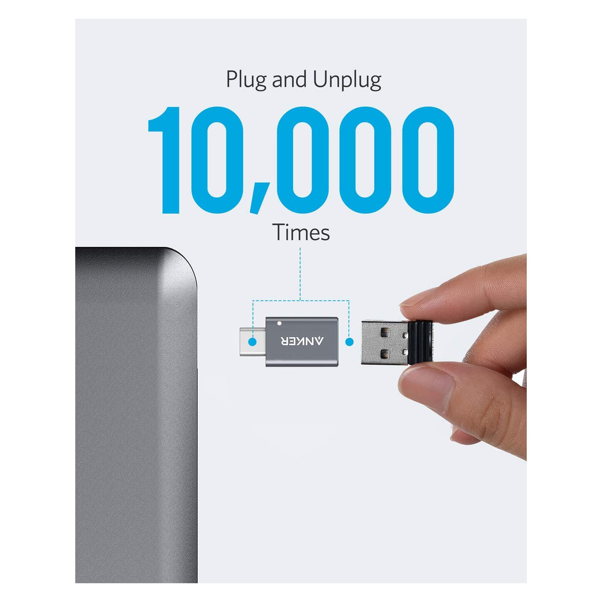 Adaptador Anker USB C (paquete de 2), adaptador USB C a USB de - vista 6