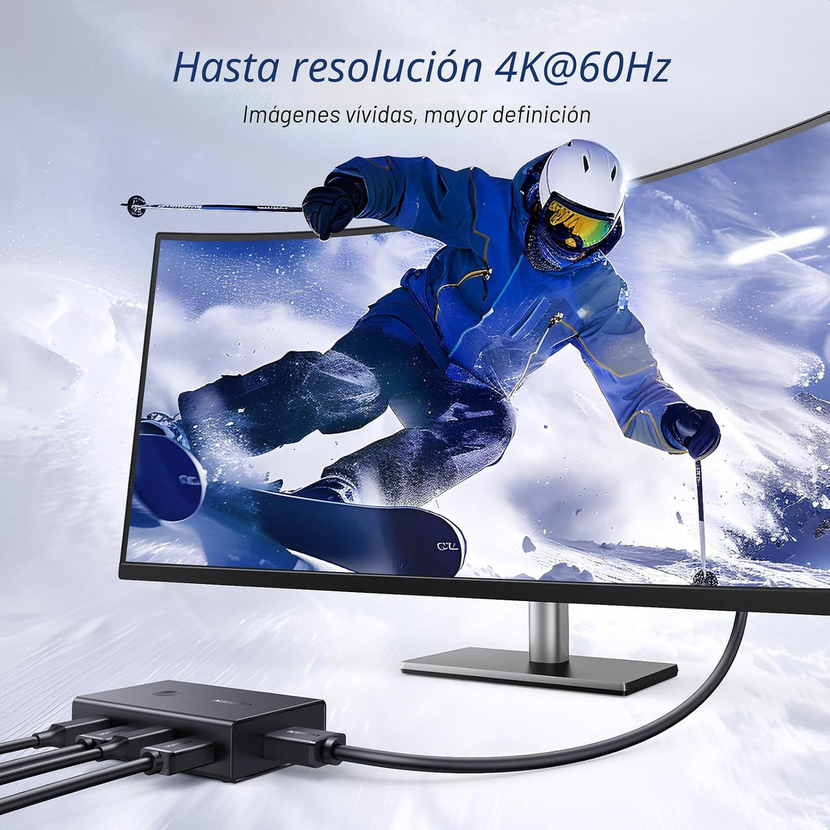 Switch-KVM-UGREEN-HDMI-4K-60Hz-para-1-Monitor-y-2-Computadoras-con-4-Puertos-USB-5