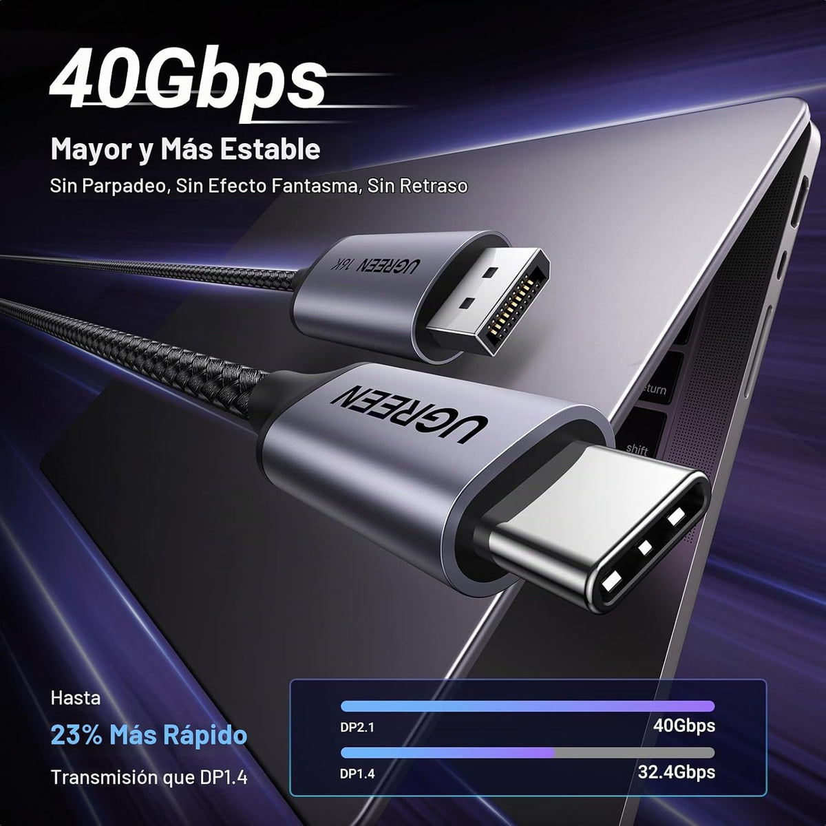 Cable-USB-C-a-DisplayPort-2-1-UGREEN-16K-a-30-Hz-y-8K-a-120-Hz-de-40-Gbps-3