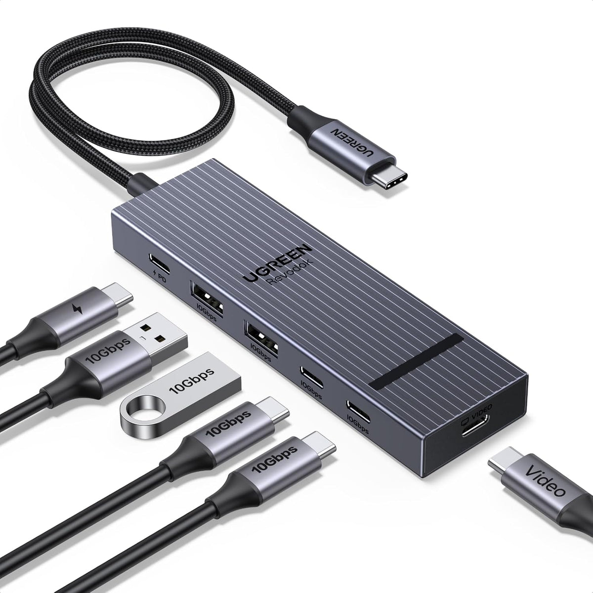 Hub-USB-C-UGREEN-Revodok-Pro-6-en-1-de-10-Gbps-con-HDMI-4K-60-Hz-10