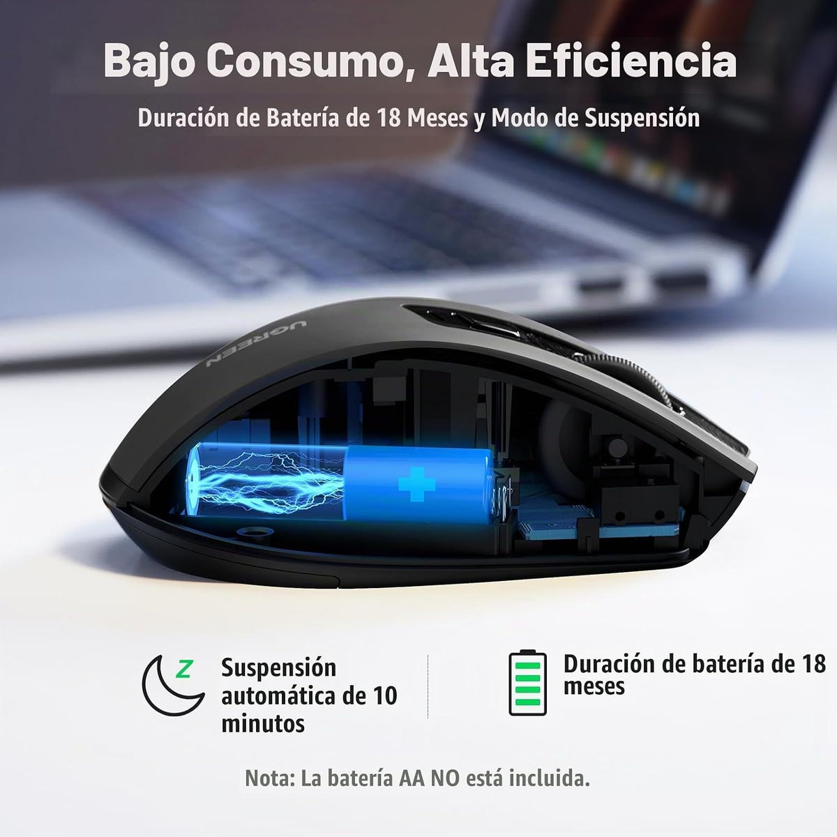 Mouse-Inalámbrico-UGREEN-2-4-G-con-Receptor-USB-4000-DPI-y-6-Botones-7