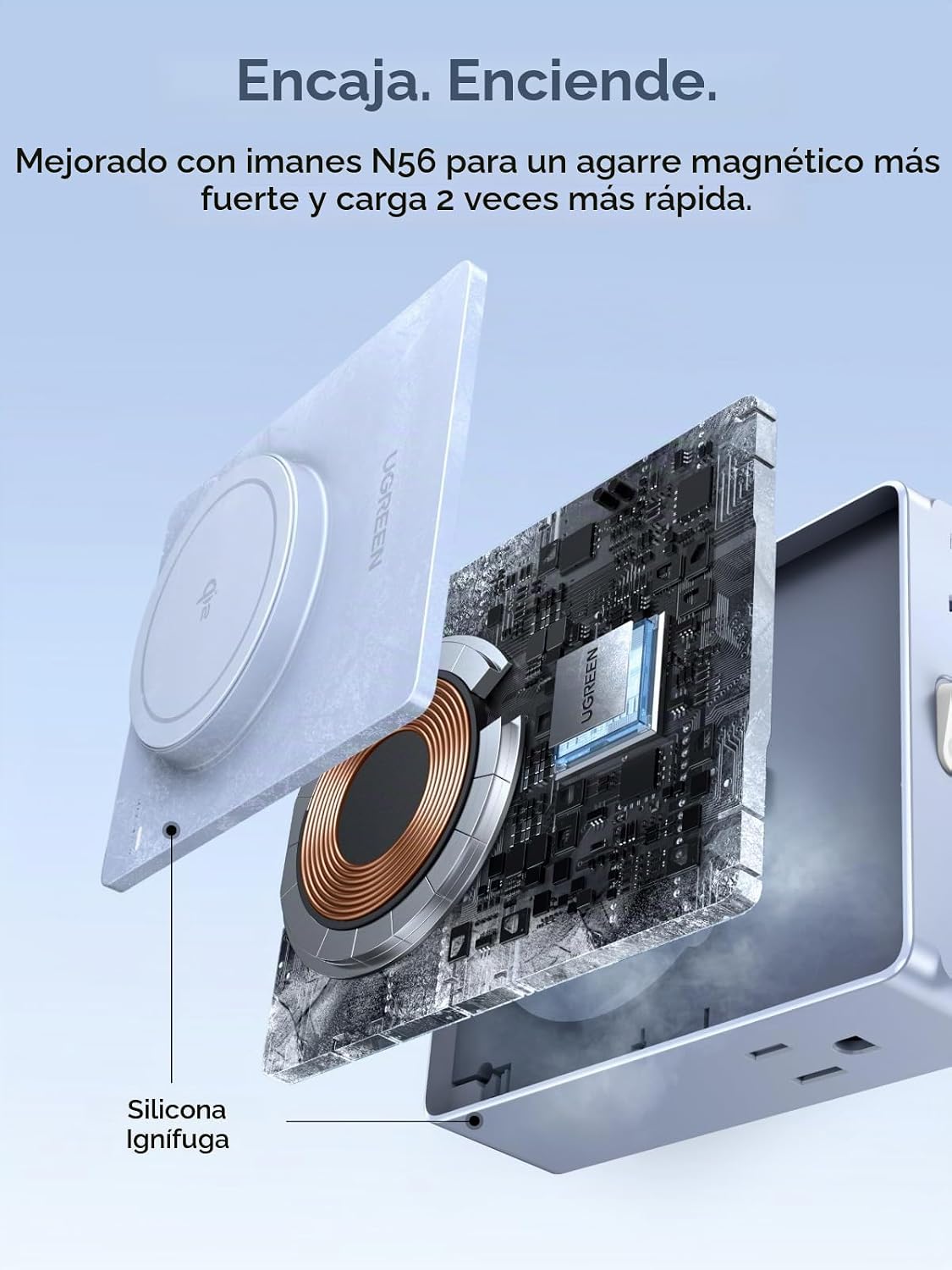 Regleta-UGREEN-con-Cargador-Inalámbrico-de-15-W-y-8-Puertos-4