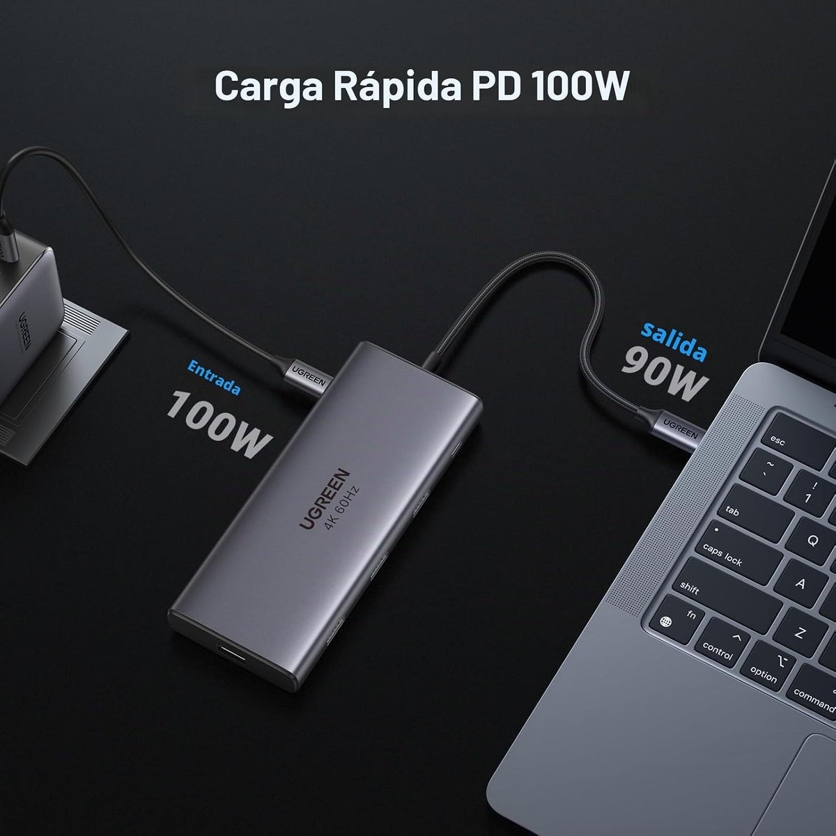 Hub-USB-C-UGREEN-Revodok-Pro-9-en-1-de-10-Gbps-con-HDMI-4K-6