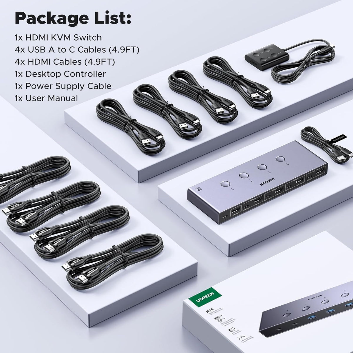 Switch-KVM-UGREEN-HDMI-8K-60Hz-para-4-Computadoras-con-4-Puertos-USB-3-0-7