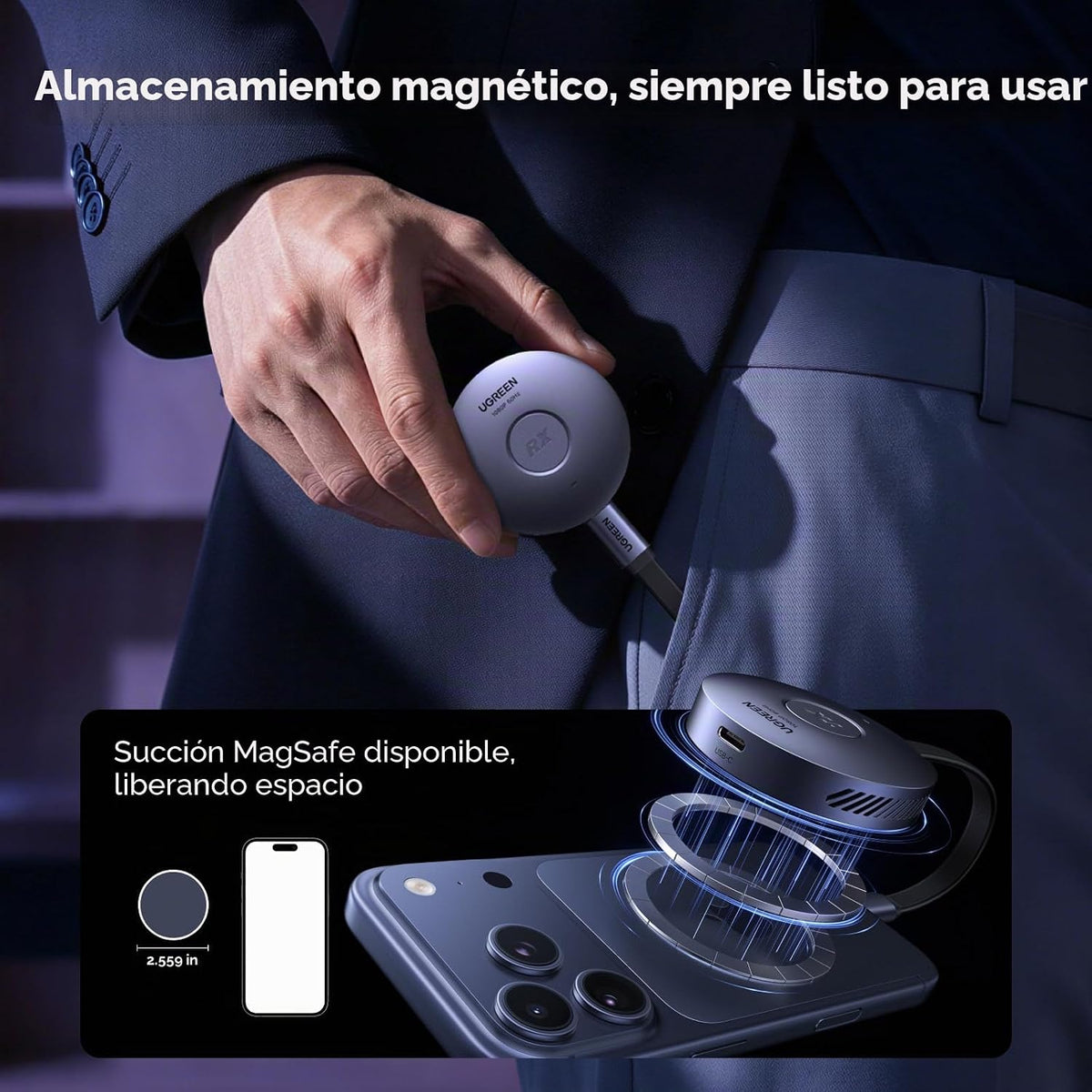 Transmisor-Inalámbrico-Magnético-UGREEN-USB-C-y-Receptor-HDMI-de-50-m-7