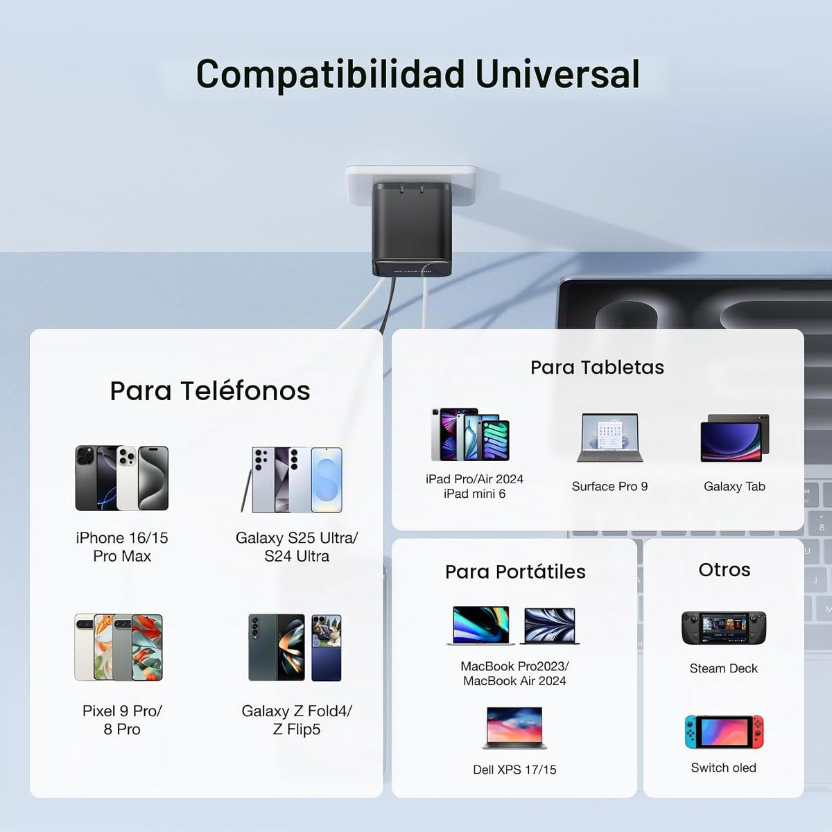 Cargador-EcoFlow-RAPID-65-W-USB-C-3-en-1-con-Cable-Retráctil-Negro-8