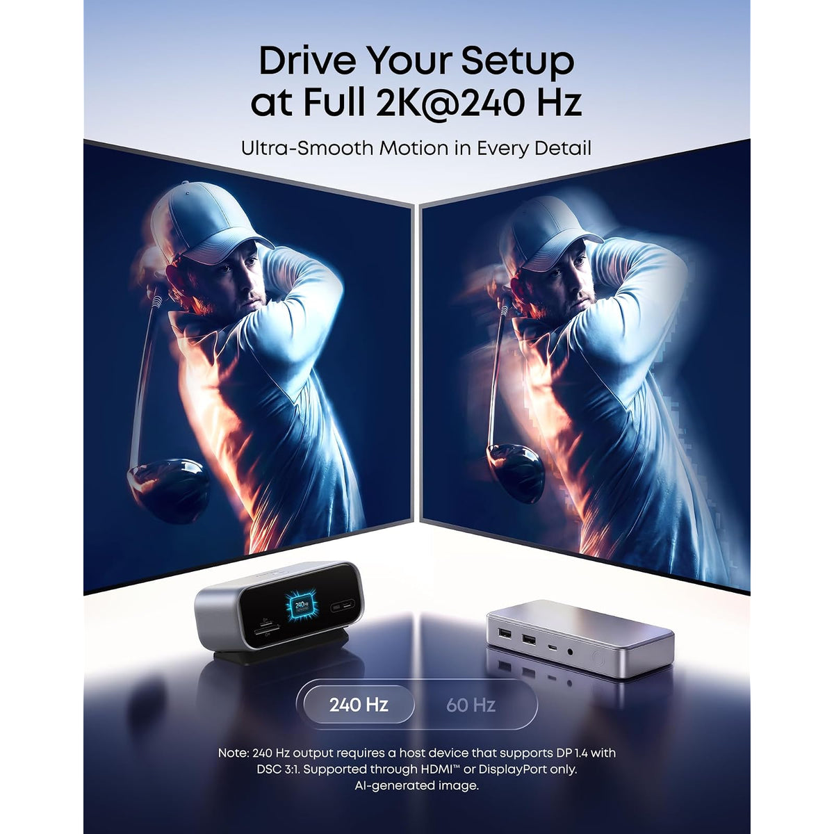 Anker USB C Hub, Smart Display Hub, Docking Station Dual Monitor,No Charger - vista 6