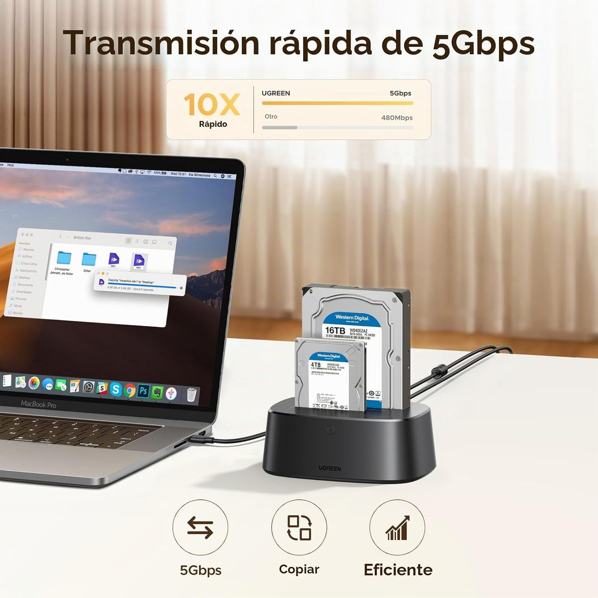 Dock-para-Discos-Duros-UGREEN-de-Doble-Bahía-para-HDD-y-SSD-3
