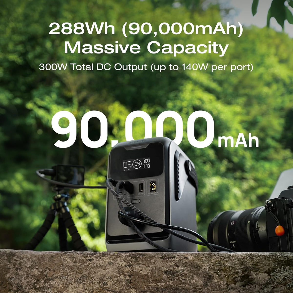 Power-Bank-EcoFlow-TRAIL-Carga-300-W-Negro-y-Gris-ejemplo