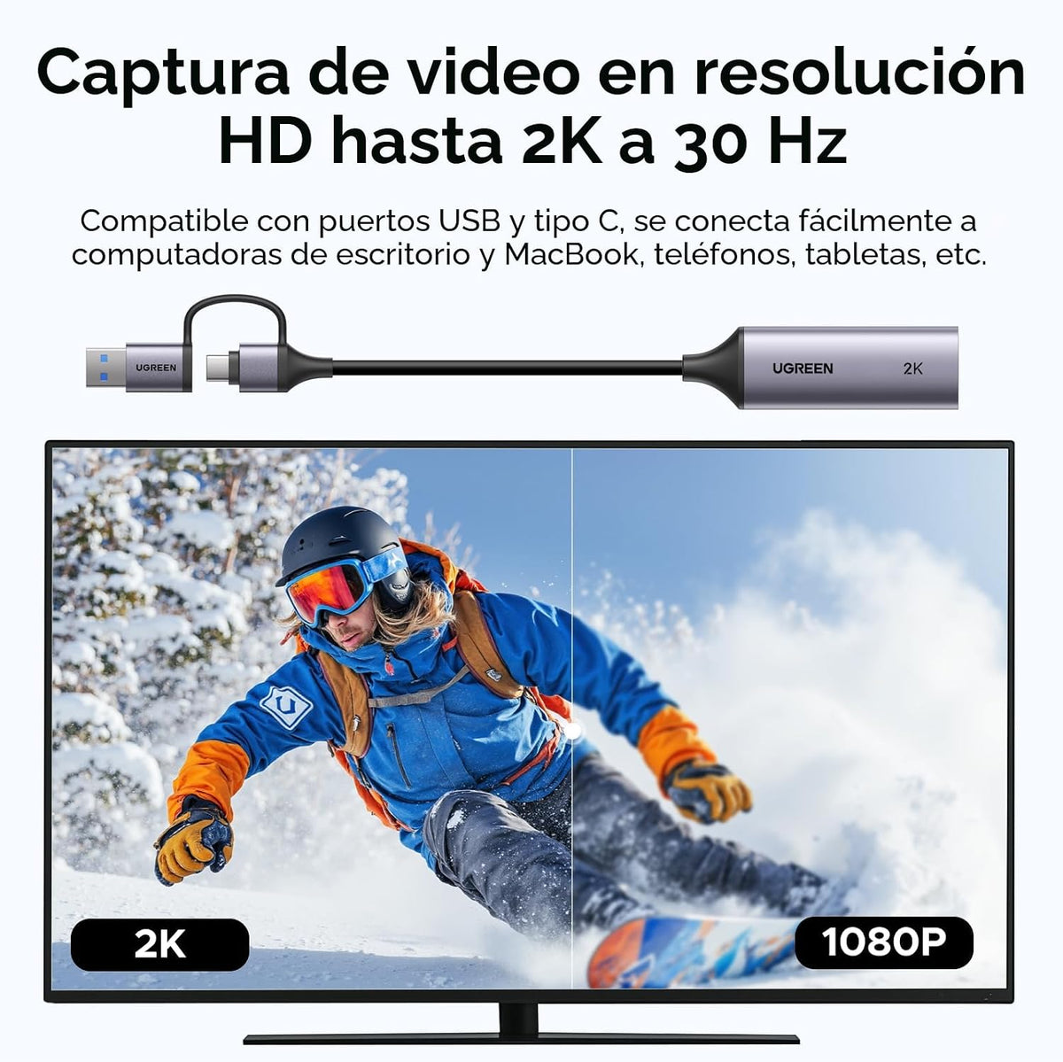 Capturadora-de-Video-UGREEN-HDMI-a-USB-3-0-Entrada-4K-Salida-1080p-60-FPS-2