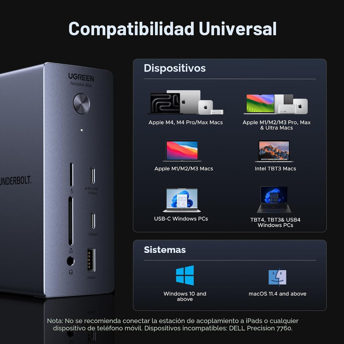 Estación-de-Acoplamiento-UGREEN-Thunderbolt-4-13-en-1-con-Doble-4K-60Hz-8