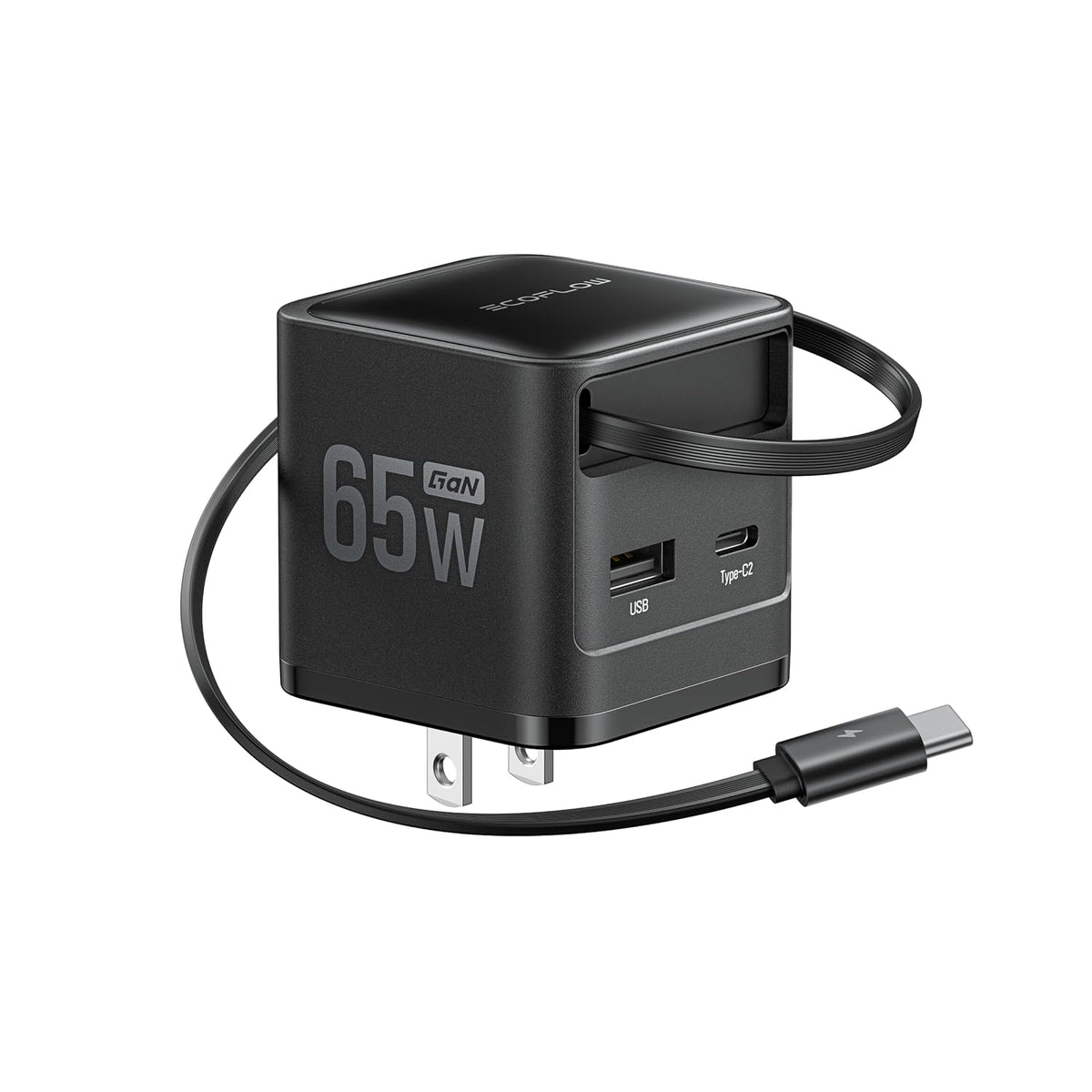 Cargador-EcoFlow-RAPID-65-W-USB-C-3-en-1-con-Cable-Retráctil-Negro-portada