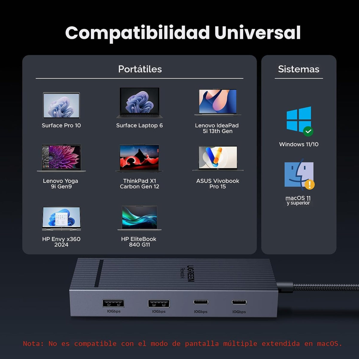 Estación-de-Acoplamiento-UGREEN-USB-C-7-en-1-para-Doble-Monitor-con-2-HDMI-7