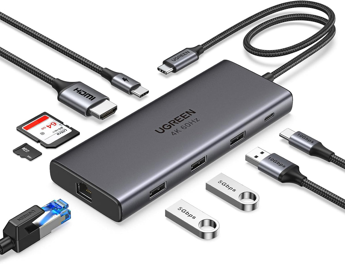 Hub-USB-C-UGREEN-Revodok-Pro-9-en-1-de-10-Gbps-con-HDMI-4K-portada