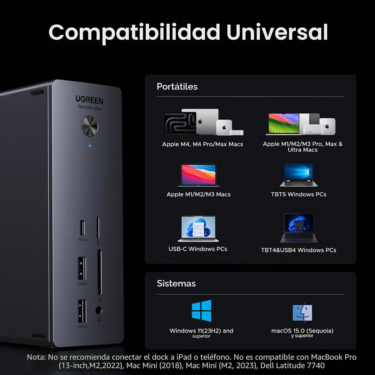 Estación-de-Acoplamiento-UGREEN-Maxidok-Thunderbolt-5-con-Triple-4K-60Hz-8