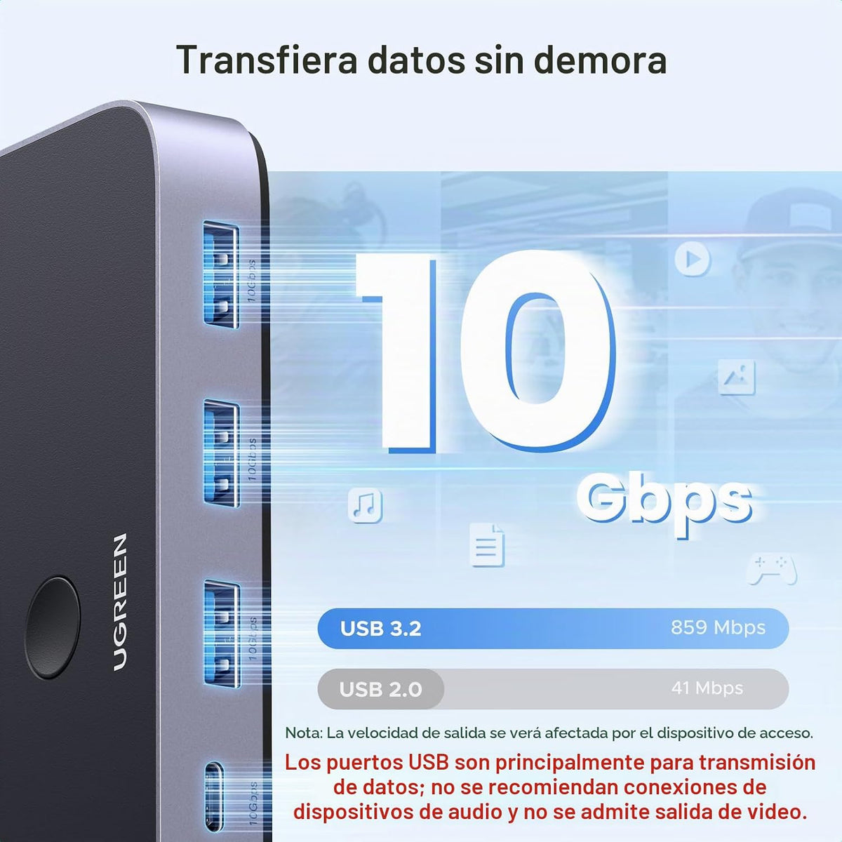 Conmutador-USB-C-UGREEN-para-2-Computadoras-con-4-Puertos-USB-3-2-de-10-Gbps-3