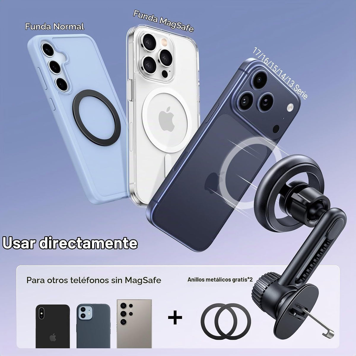 Soporte-de-Auto-UGREEN-MagSafe-para-Rejilla-de-Ventilación-5