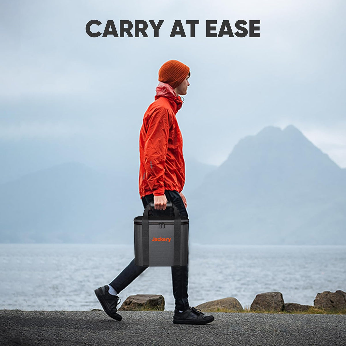 Estacion-de-Energia-Portatil-Jackery-Explorer-292-Wh-300-W-con-Bolso-de-Transporte-Naranja-pantalla