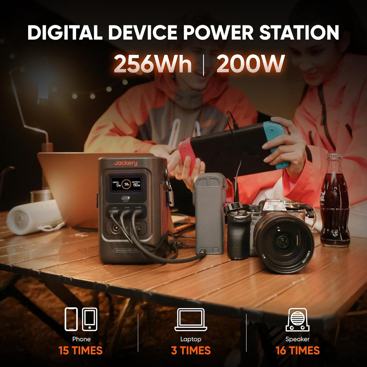 Estacion-de-Energia-Portatil-Jackery-Explorer-200-W-con-Panel-Solar-de-40-W-ejemplo