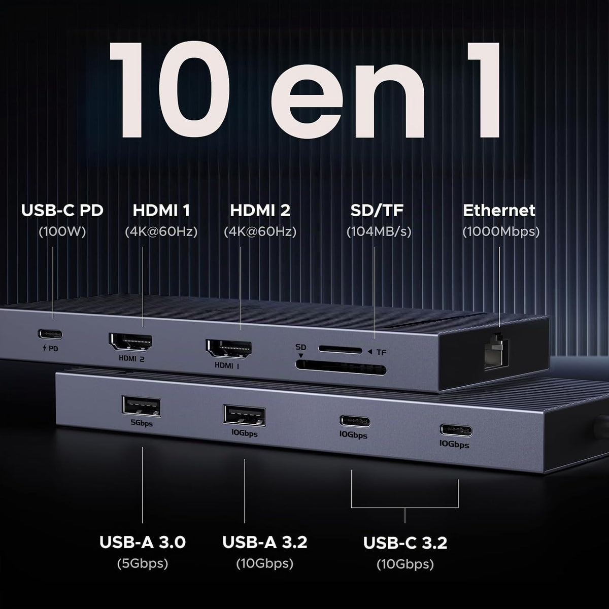 Estación-de-Acoplamiento-UGREEN-USB-C-10-en-1-para-Doble-Monitor-4K-60Hz-2