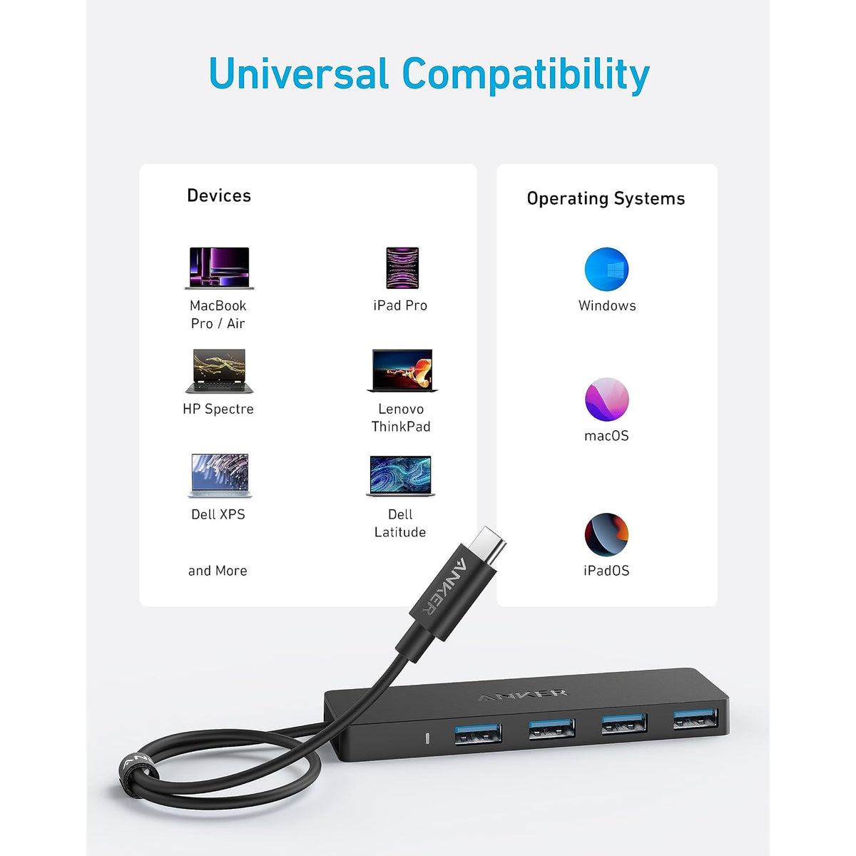 Hub USB Anker USB-C 332 (5 en 1) - vista 9