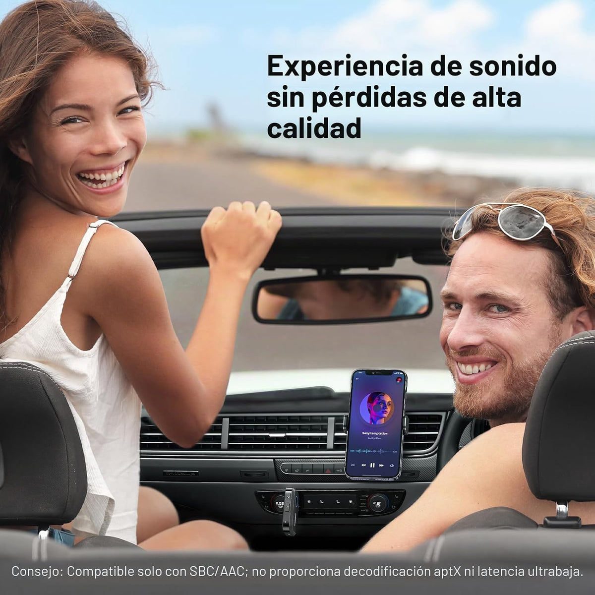 Adaptador-Bluetooth-5-4-UGREEN-para-Auto-con-Llamadas-Manos-Libres-y-Cancelación-de-Ruido-7