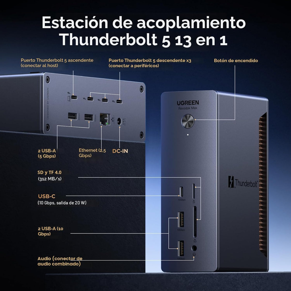Estación-de-Acoplamiento-UGREEN-Maxidok-Thunderbolt-5-con-Triple-4K-60Hz-2