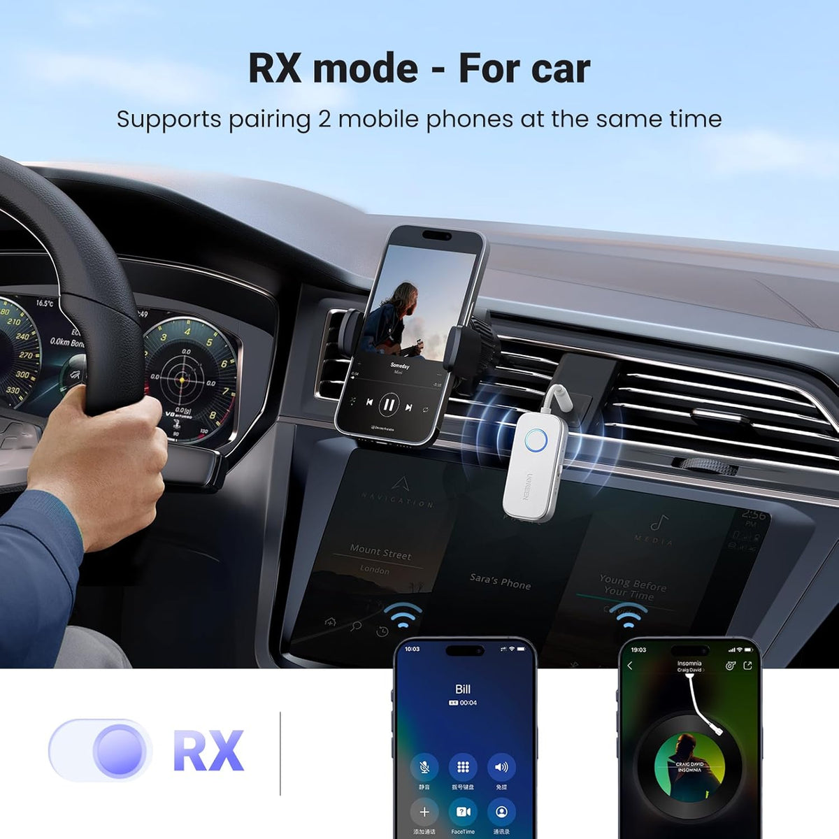 Receptor-y-Transmisor-Bluetooth-6-0-UGREEN-2-en-1-para-2-Auriculares-5