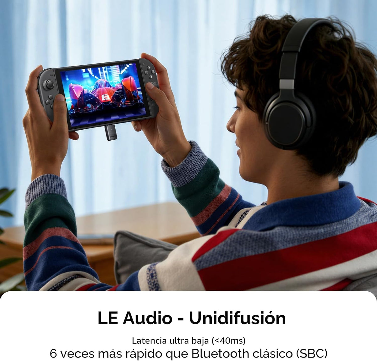 Adaptador-Bluetooth-USB-C-UGREEN-para-PS5-y-PC-con-LE-Audio-y-aptX-Adaptive-4