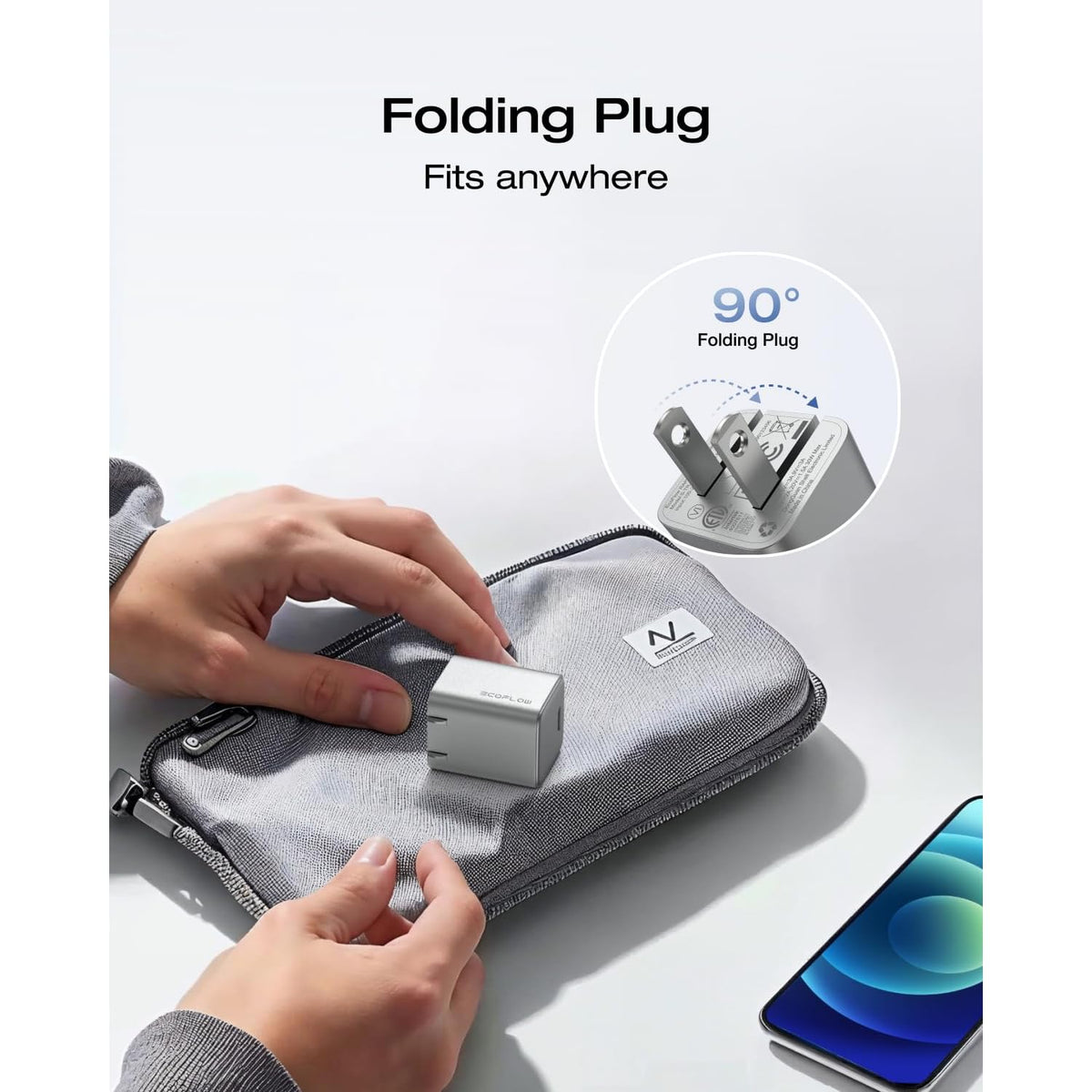 Cargador-EcoFlow-Rapid-20W-GaN-USB-C-con-Cable-detalle