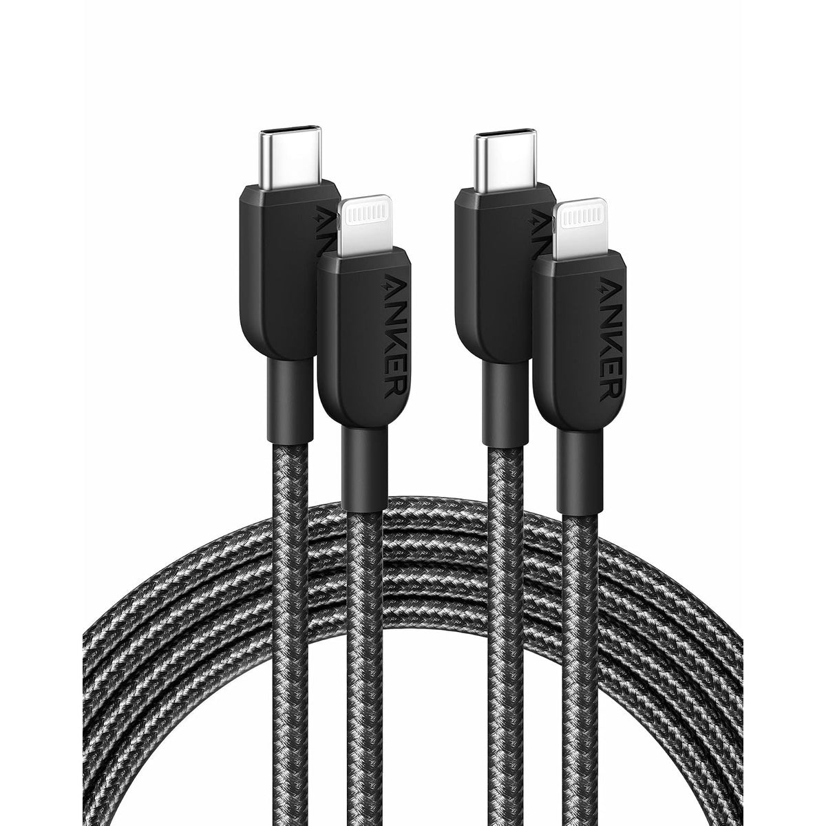 Cable Anker USB C a Lightning 310, cable certificado MFi (paquete de 2