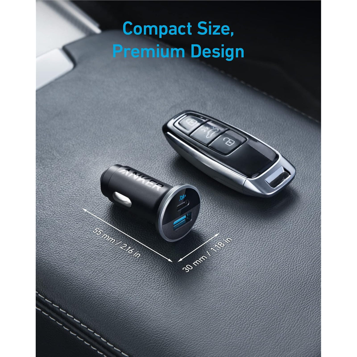 Cargador Anker de coche USB C 323 52.5W con carga rápida PowerIQ 3.0 de 30W - vista 9