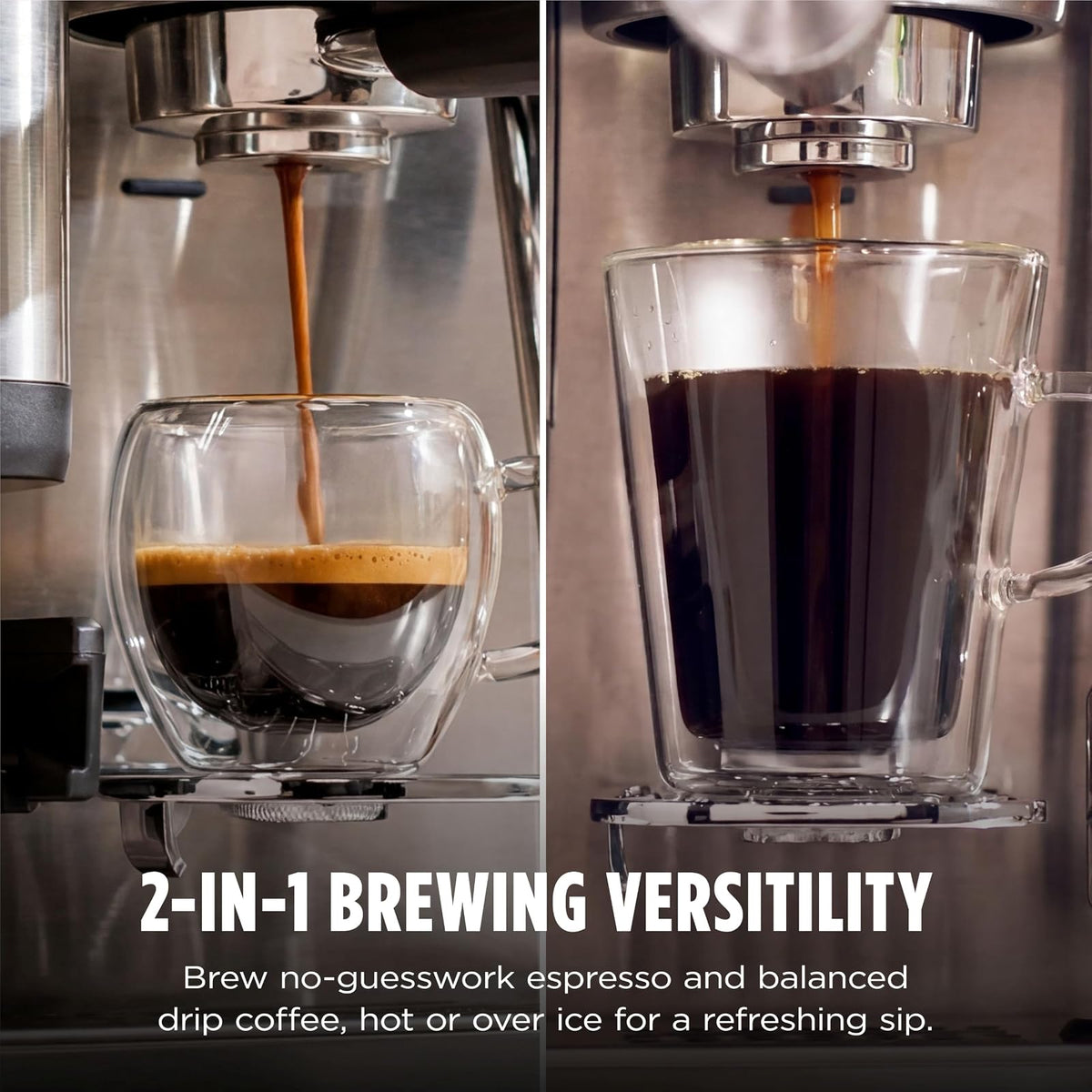 Cafetera Ninja Luxe Café Mini 2 en 1 Espresso y Goteo ES301 - Plateado - vista 10