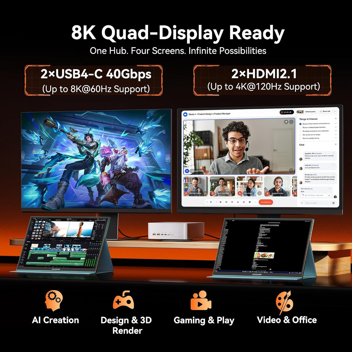 Mini-PC-GEEKOM-A9-Mega-64-GB-RAM-con-AMD-Ryzen-AI-MAX-388-y-Windows-11-Pro-pantalla