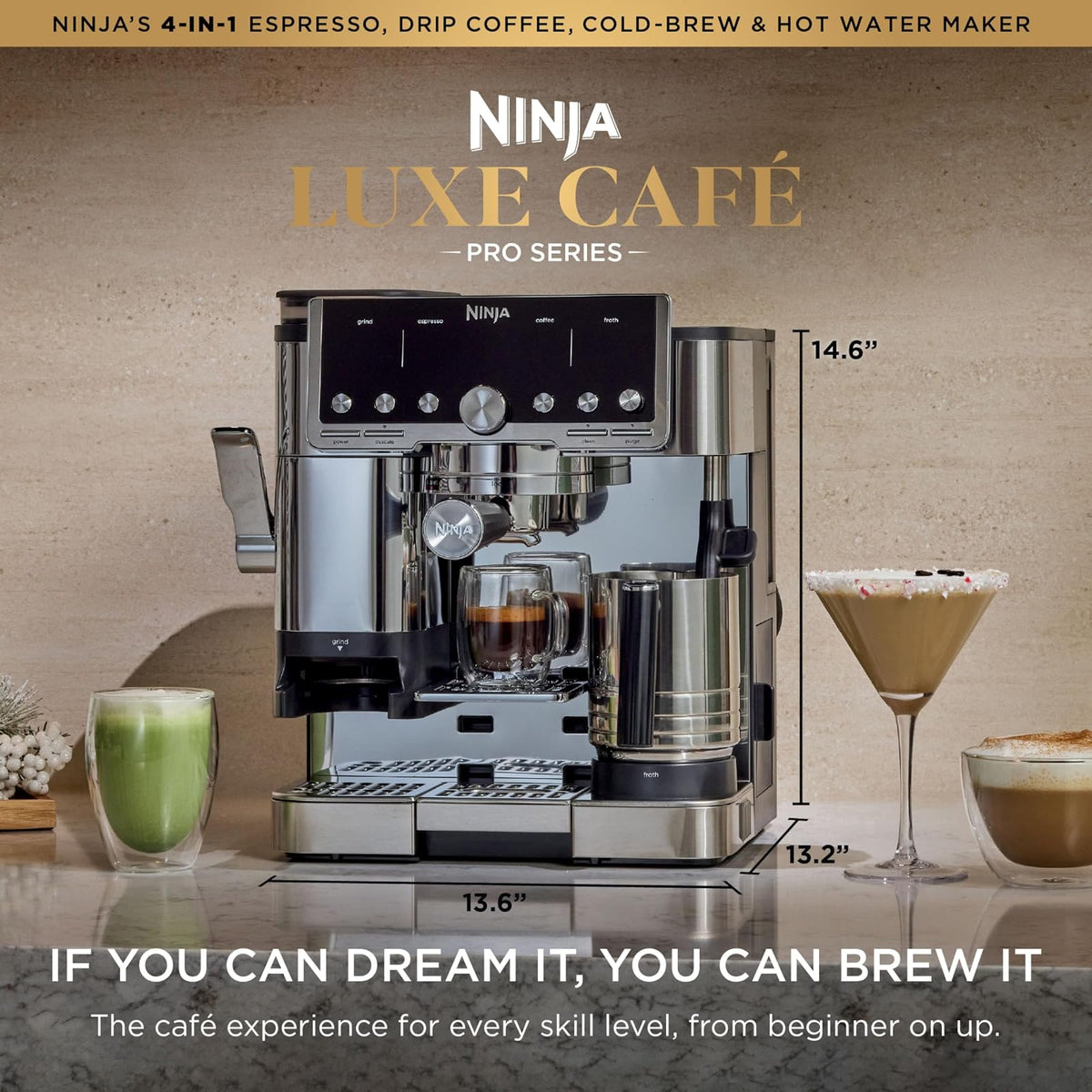 Cafetera Ninja Luxe Café Pro 4 en 1 Espresso y Goteo ES701 - Acero Inoxidable - vista 2