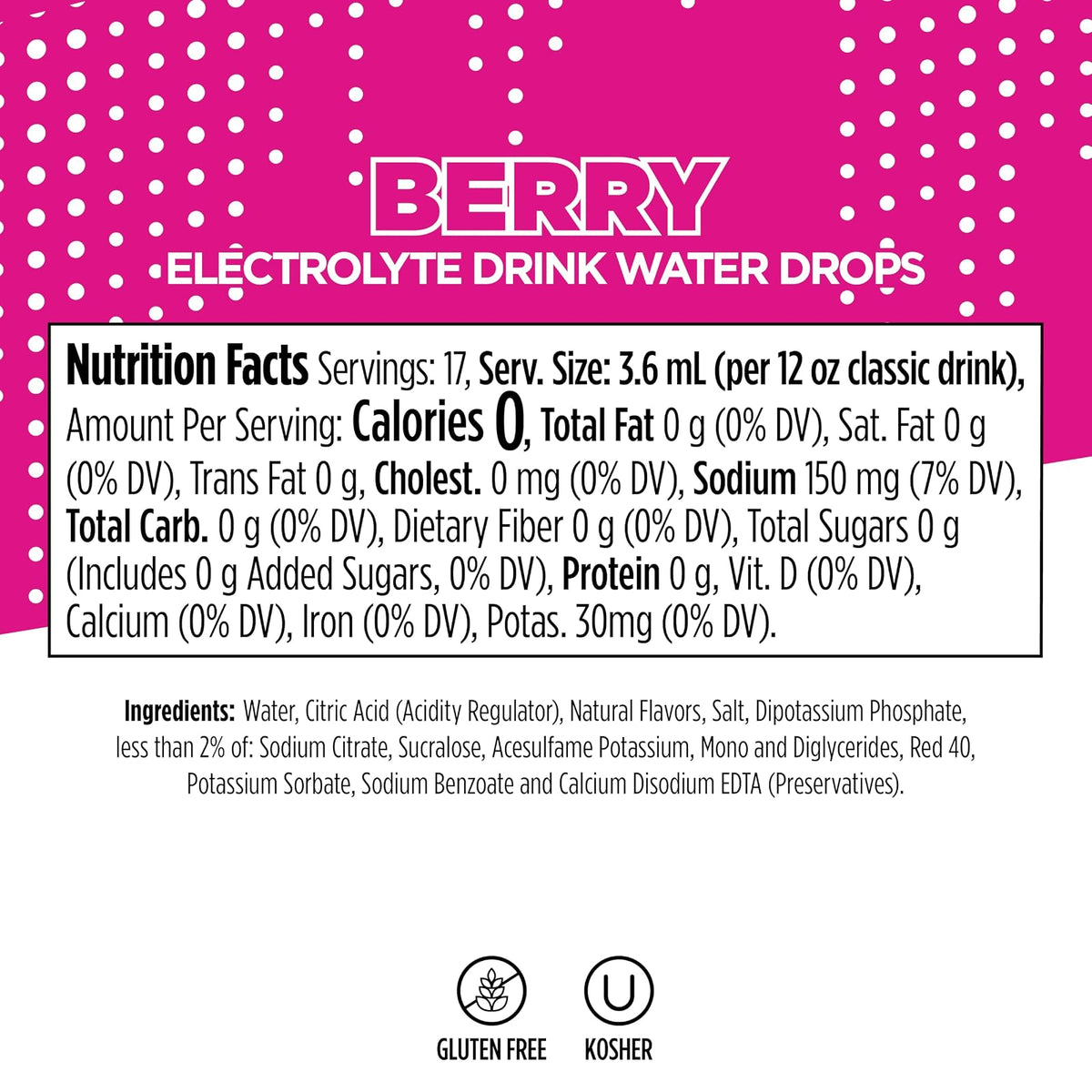 Cápsulas de Sabor Ninja Thirsti Berry Deportivo con Electrolitos - vista 2