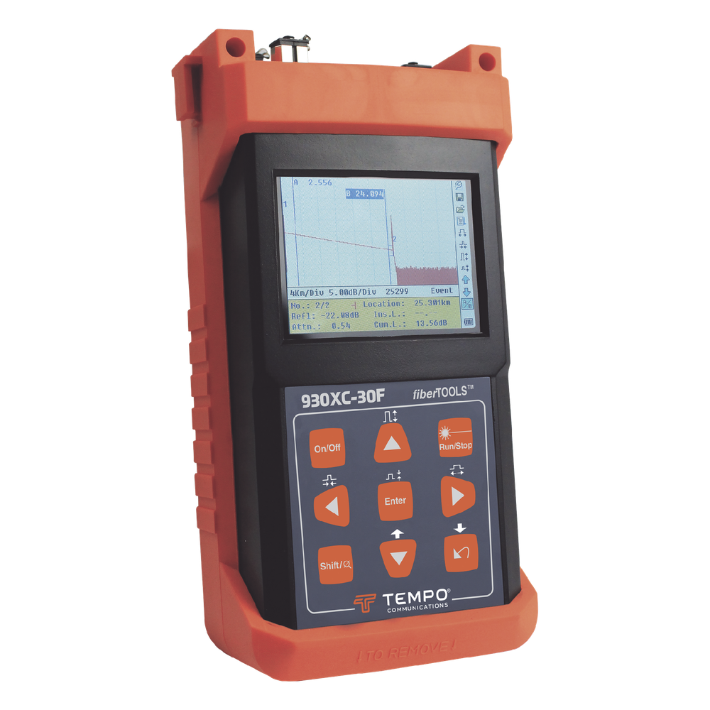 OTDR para pruebas en Enlaces de Fibra Tempo 930XC-30F-APC-SC