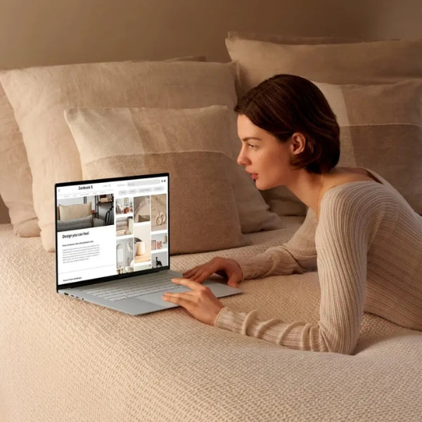 ASUS - Zenbook S 16 16” 3K OLED Touch-Screen Laptop - Copilot+ PC - AMD Ryzen AI 7 350 - 24GB Memory - 1TB SSD - Zumaia Gray