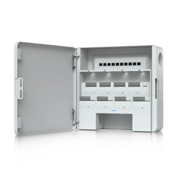 Acceso-a-Puertas-Ubiquiti-Enterprise-Access-Hub-con-control-de-entrada-y-salida-para-hasta-ocho-puertas