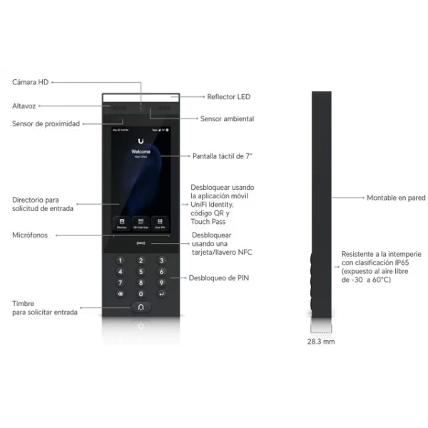 Acceso-a-Puertas-Ubiquiti-Intercomunicador-InteriorExterior-para-gestionar-solicitudes-de-entrada-en-edificios-residenciales-y-comerciales-con-soporte-Touch-Pass